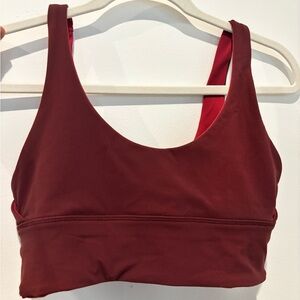Lululemon Maroon/ Pink Align Sports Bra 6